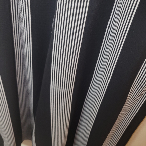 As U Wish Black & White Striped Wide Leg Romper - Picture 7 of 16